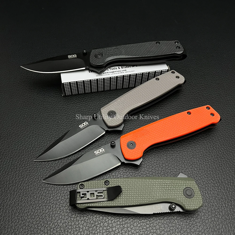 TERMUNUS XR Multifunctional Tactical Folding Pocket Knife Nylon Fiber Handle Survival Camping Outdoor Rescue Utility D2 Knife