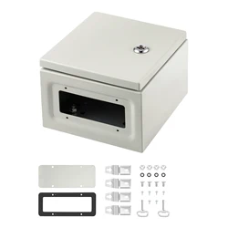 SucceBuy NEMA Steel Enclosure NEMA 4X Steel Electrical Box IP66 Waterproof & Dustproof, Outdoor / Indoor Electrical Junction Box