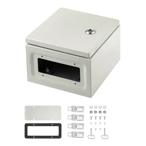 SucceBuy NEMA Steel Enclosure NEMA 4X Steel Electrical Box IP66 Waterproof & Dustproof, Outdoor / Indoor Electrical Junction Box