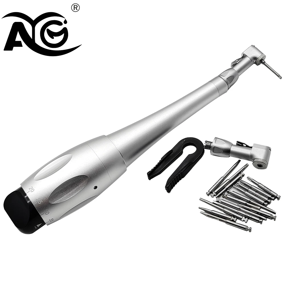 

AG 16pcs Dental Universal Implant Torque Screwdriver Set Handpiece Repair Tools Wrench Latch Head for Dental Implant Surgery