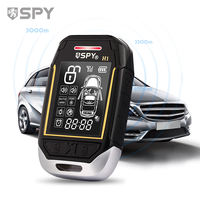 SPY Two Way Car Alarm System Full Set Immobilization Remote Starter Keyless Entry Automotive Smart Start Stop Button Lock Kit