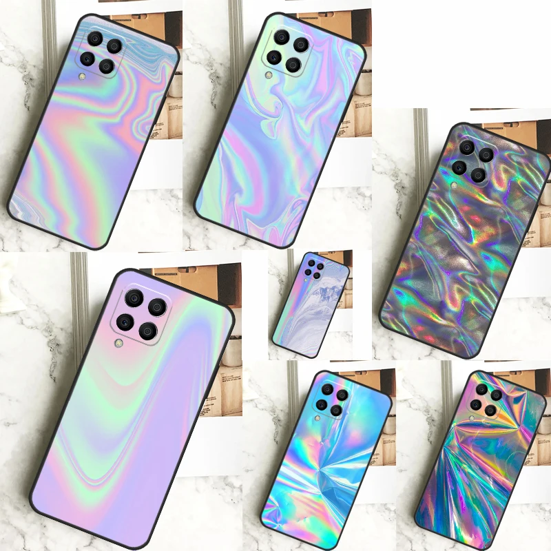 Rainbow Holographic Iridescence For Samsung Galaxy M23 M33 M13 M53 M11 M51 M14 M34 M54 M15 M55 M20 M30s M12 M32 M52 Case