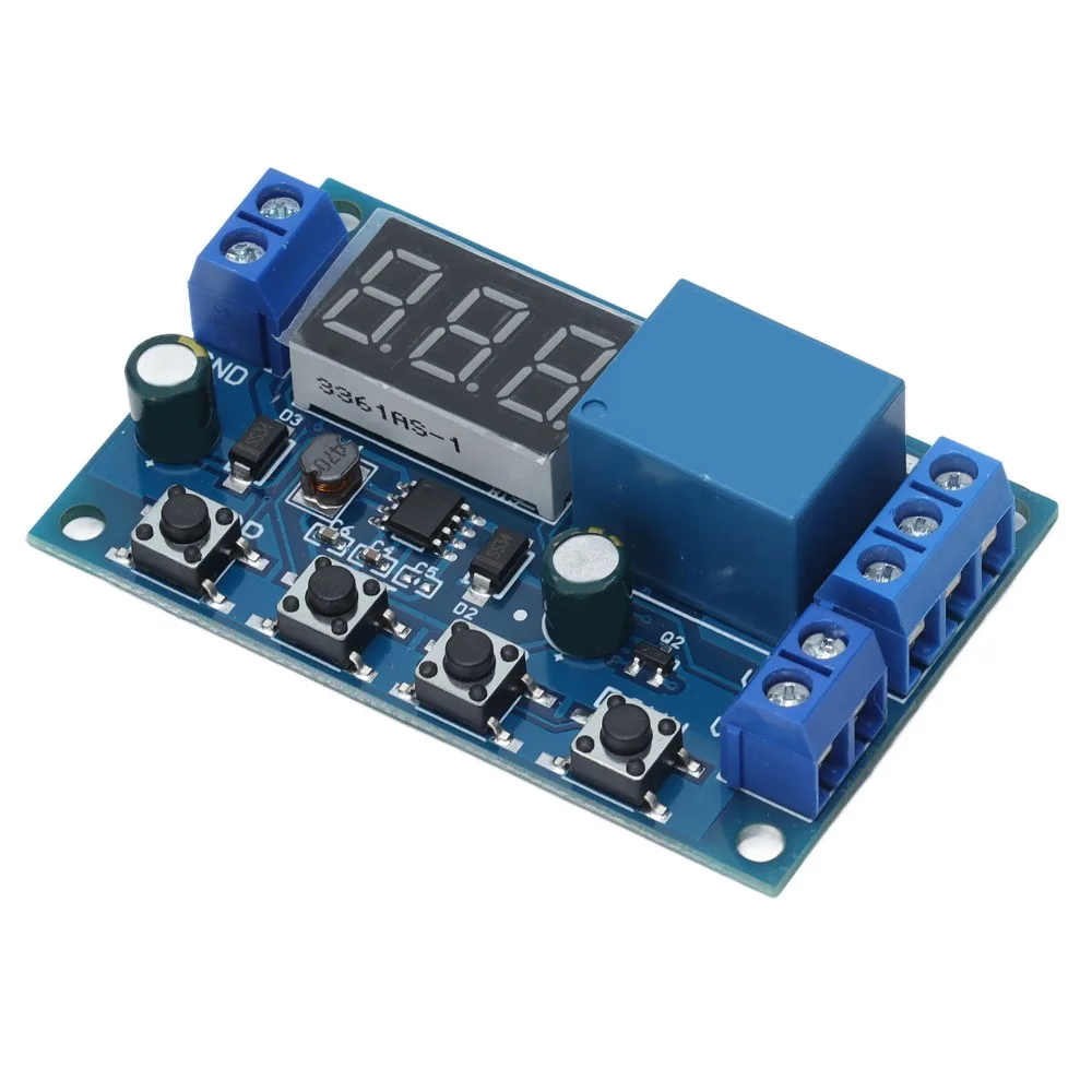 DC 6-40V Battery Charge Discharge Module Integrated Timing 0-999 min Battery Undervoltage Overvoltage Protection Module 64*40mm