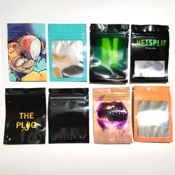 Foil Plastic Bags Baggie Pouch Waterproof Jewelry Coffee Bean Candy 7x10M Portable Ziplock Storage Bag Various Patterns