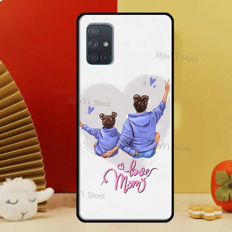 Super Mom Baby Girl Son Daughter Case For Samsung A54 A34 A14 A24 A12 A22 A32 A42 A52 A51 A71 A50 A70 A13 A23 A33 A53 Cover