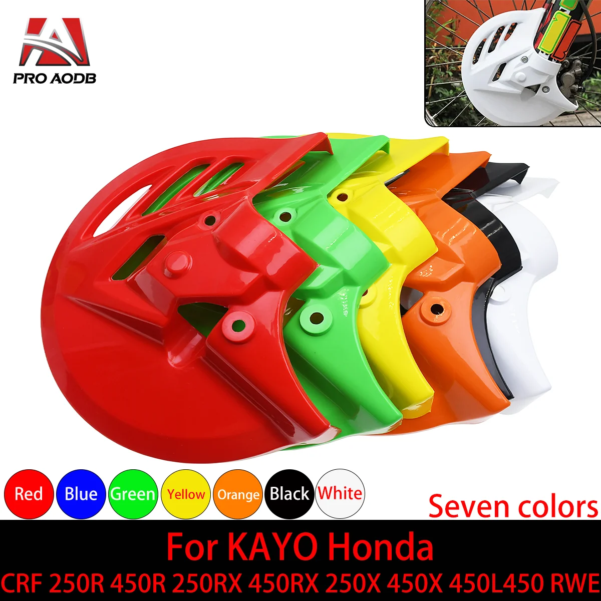 

Motorcycle 270mm Front Brake Disc Protection Cover For Kayo Honda CRF 250R 450R 250X 450X 250RX 450RX 450L 450R 450RWE T4 T6 Etc