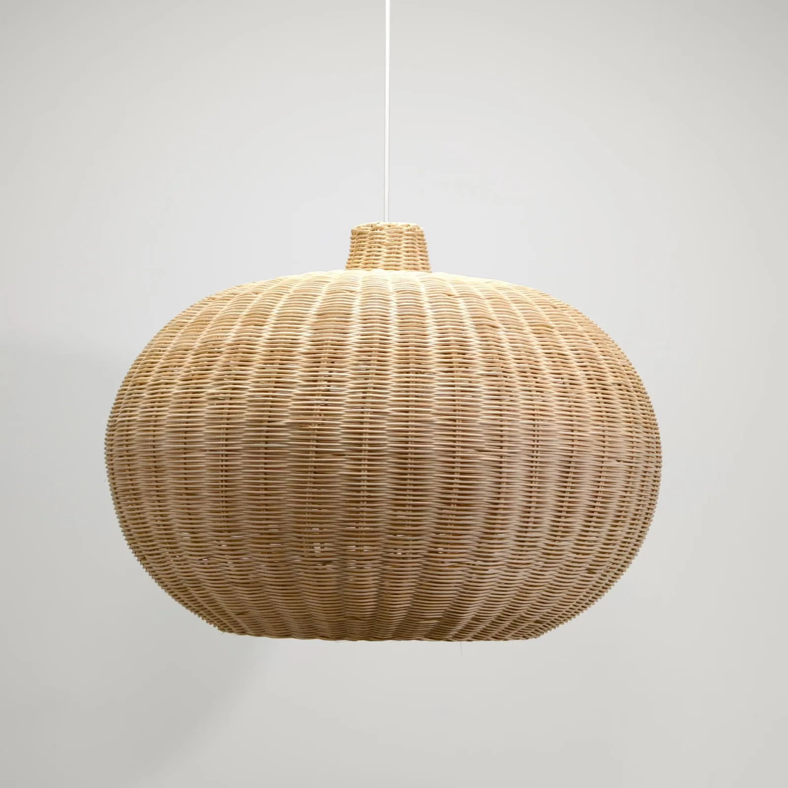 

55cm E27/E26 Beige Chandeliers Chinese Zen Handmade Rattan Pendant Lights Nature Color Adjustable Height Hanging Lamp Room Decor