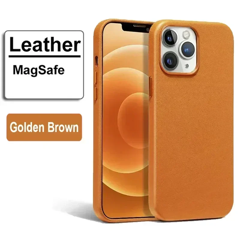 Luxe magnetische leren hoes voor Apple iPhone 17 Pro Max 16 13 12 14 15 Plus Officiële MagSafe voor MagSafe iPhone hoesje Etui