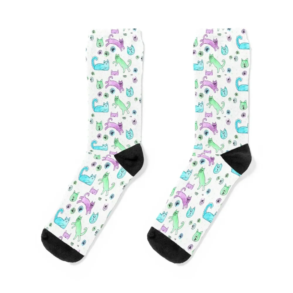 

Crazy Cats Socks new in's basketball professional running winter Designer Man Socks Women's