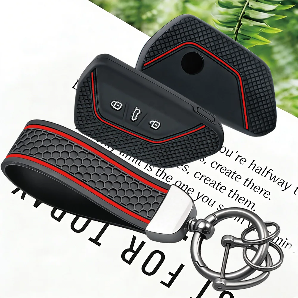 Car Key Case Cover FOB for VW Volkswagen/Golf 8 MK8 ID.3 ID.4 /Cupra/Skoda/Octavia A8/SEAT/Leon MK4 2020 2021/Formentor/Tarraco view 3