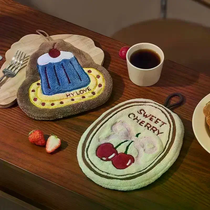 

Кухонное полотенце для рук, впитывающее полотенце для ванной комнаты, настенное подвесное полотенце, утолщенный носовой платок для кухни, полотенце для рук, ткань для чистки