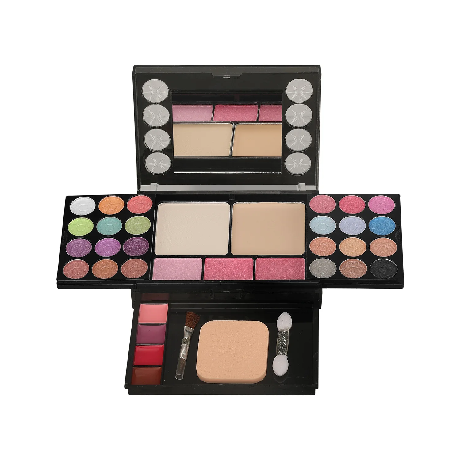 Make-up Geschenkset für Frauen Full Kit alles in einem 33 Farben Gesicht Puder Lidschatten Palette Lippenstift Make-up Pinsel Text marker Bronzer