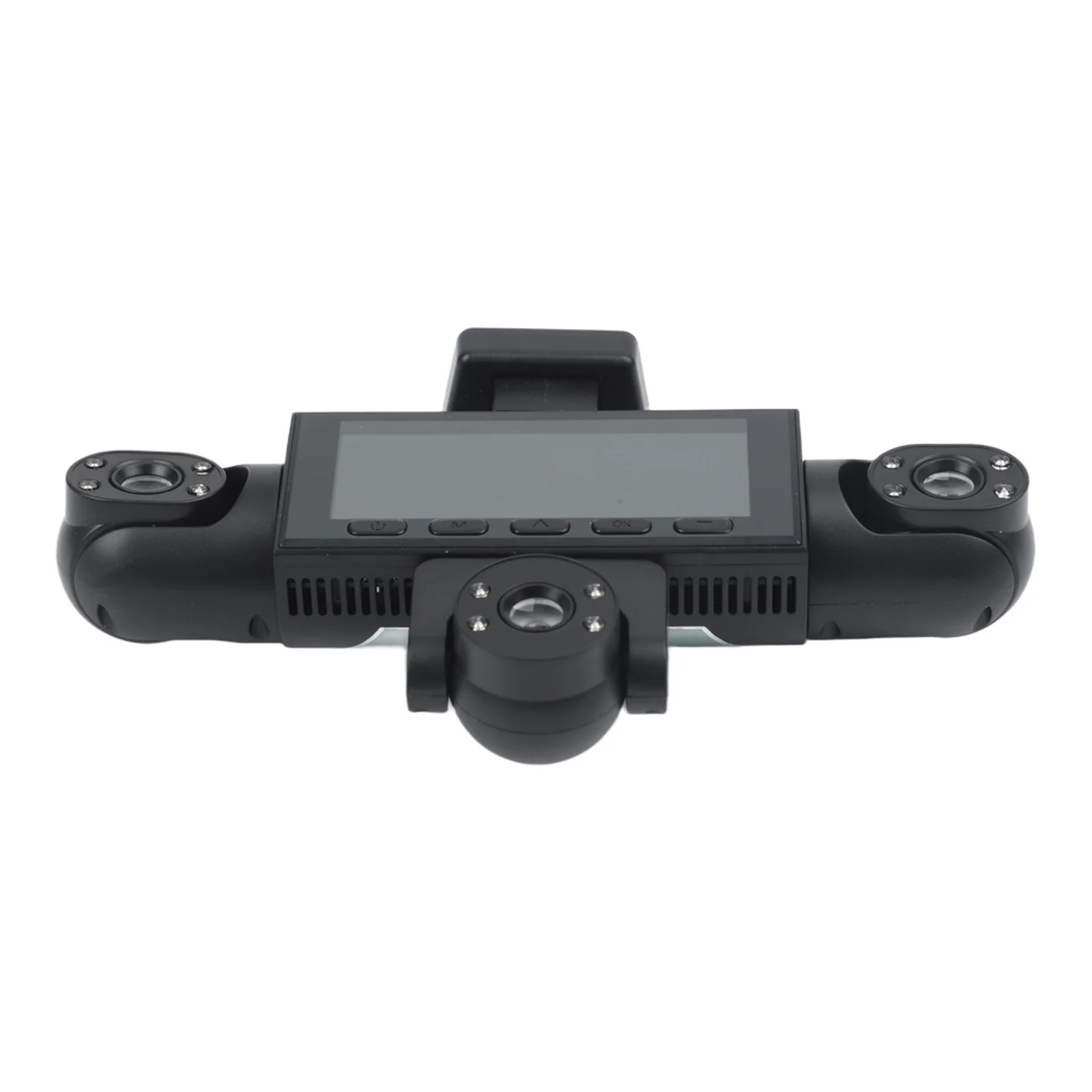 5-Channel Car Dash Cam With 24H Parking Mode 360° Adjustable Wide Angle View 4K HD For Night-vision Dashboard Camera