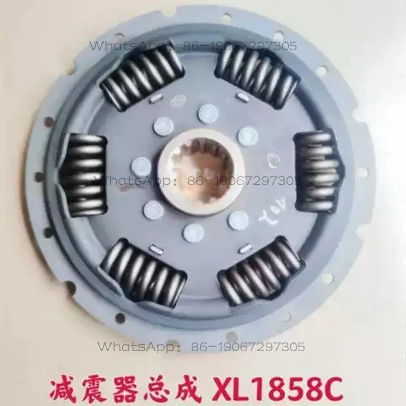 Wheel excavator motor-driven piston pump connected gear coupling shock absorber assembly