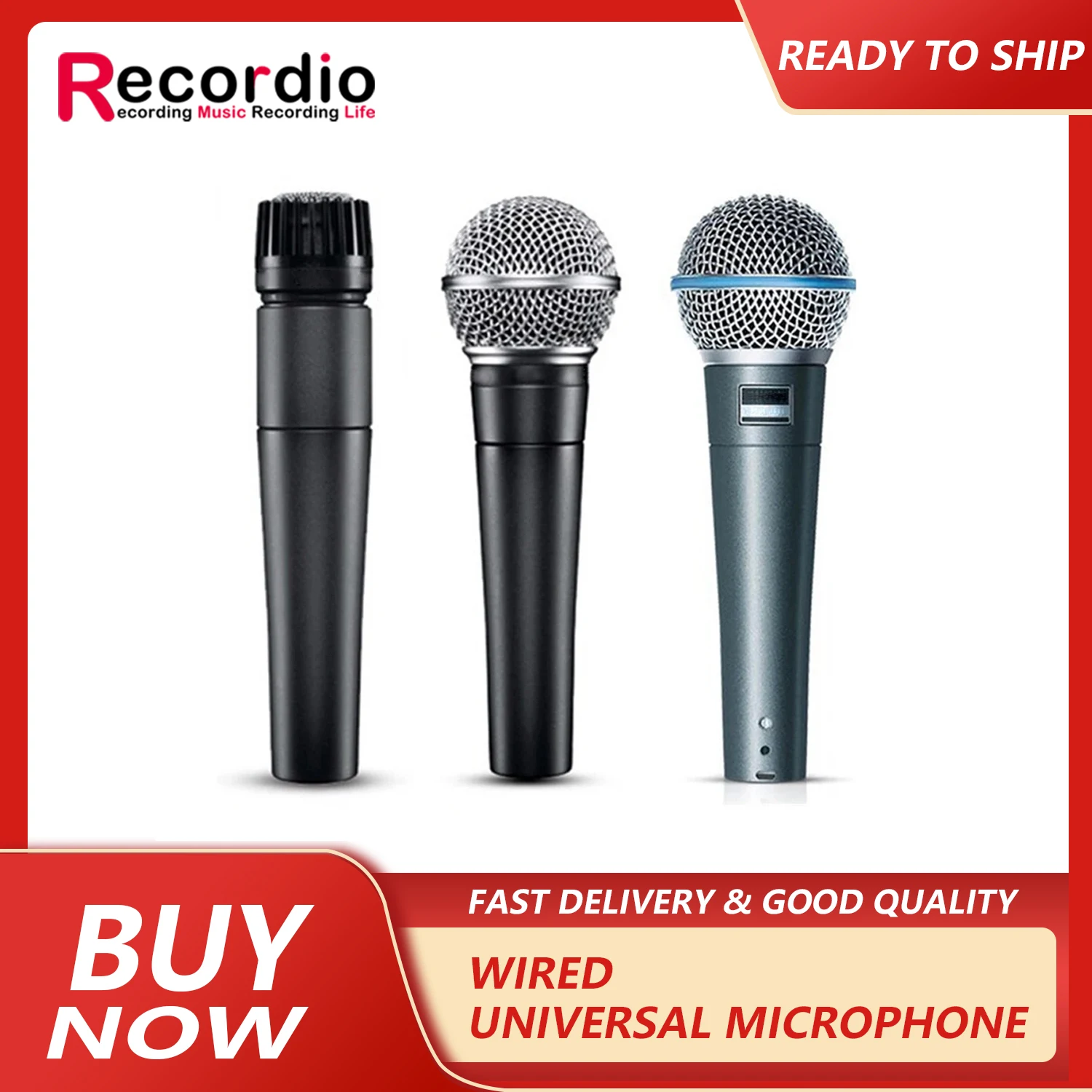 GAM-57 Professional Karaoke Wired Handheld Dynamic Microphone