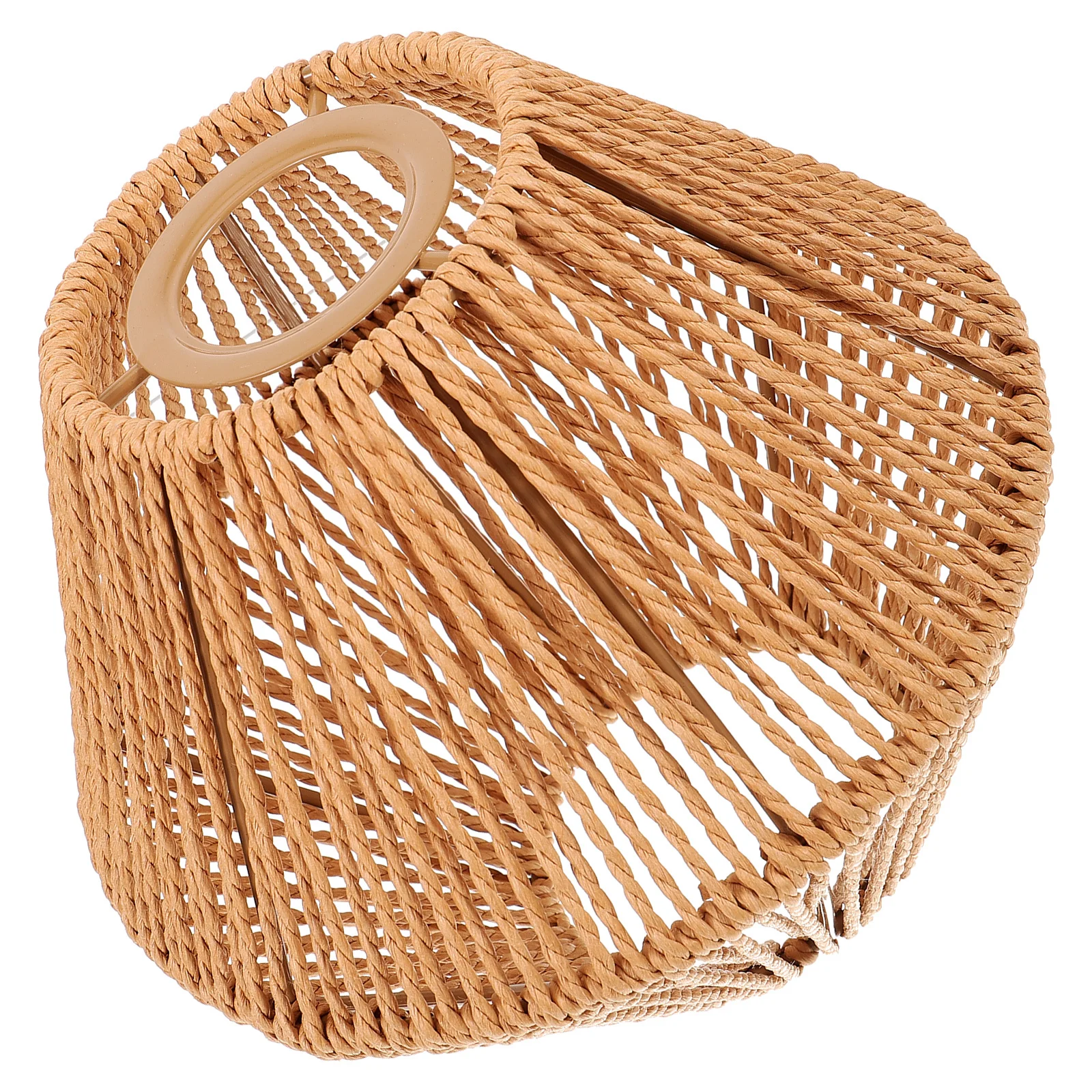 

Pendant Lamp Shade Woven Hand Woven Lampshade Classic Decorative Ceiling Lamp Shade Replacement for Hanging Lights Small Size