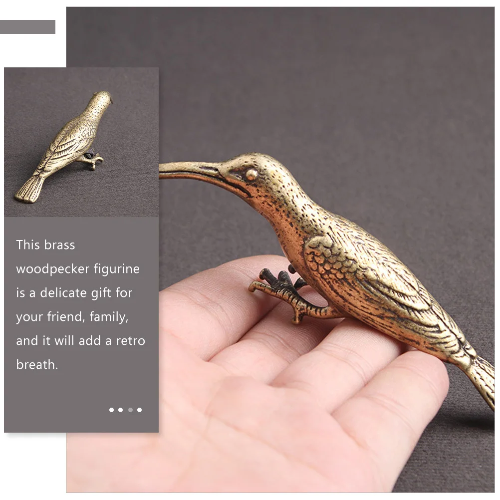 

Vintage Brass Bird Statue Exquisite Indoor Desktop Decor for Living Room Study Cabinet Premium Animal Craft Ornament