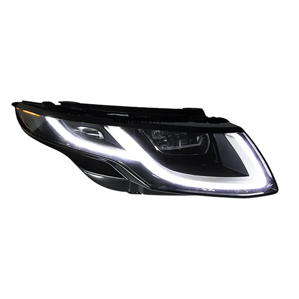 For  Evoque 2015-2019 Car Front Lamps Assembly Upgrade LED Dual  Beam Lens Auto Headlight Accessories
