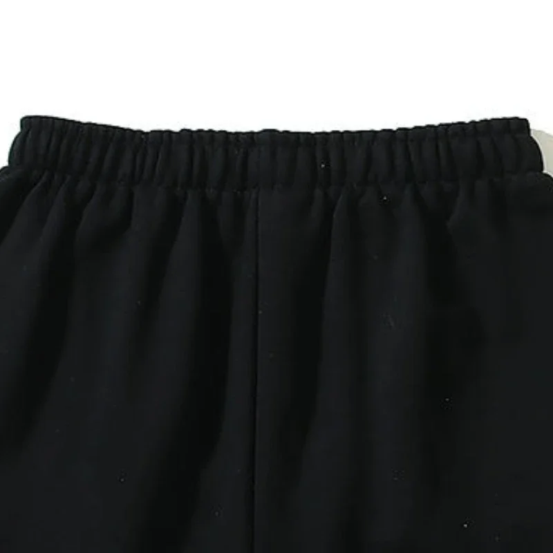 الرجال عالية الجودة فضفاض Sweatpants الصيف الاتجاه السراويل زوجين بسيط مطبوعة متوسطة السراويل عارضة أزياء خمس نقاط السراويل