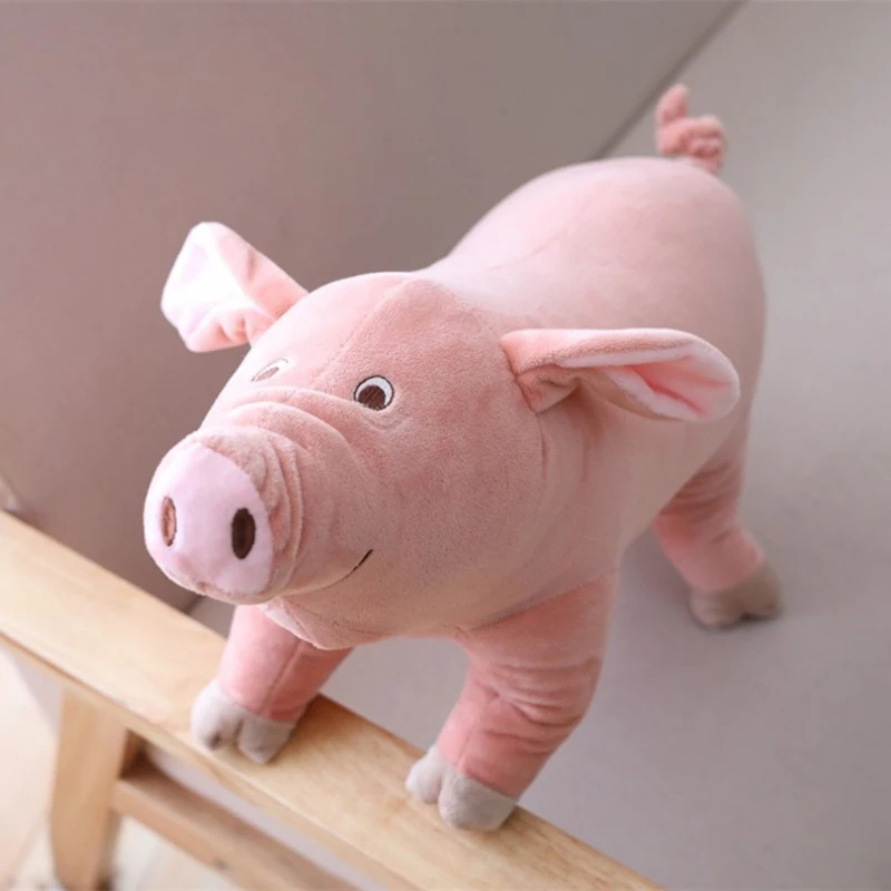 25/40/50/60cm Plush Toys Cartoon Realistic Pig Shaped Doll Throw Pillow Stuffed Toys Lovely Nice Gift For Kids Adults