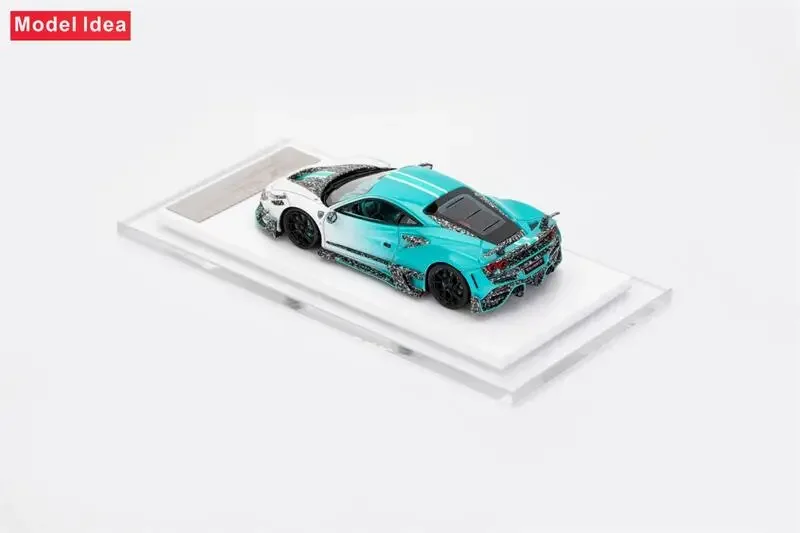 **Pre-order** Model Idea 1:64 F8 Tributo Mansory F8XX Blue White Limited299 Resin Model Car