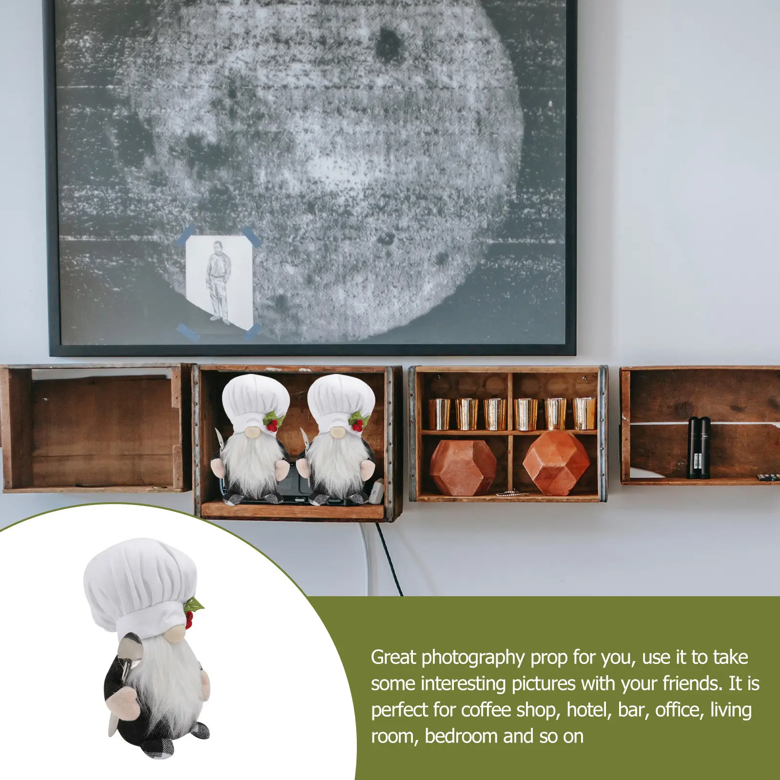 

1Pcs Faceless Gnome Decor Handmade Cloth Ornament for Home Office Coffee Shop Bar Living Room Bedroom Photography Prop Desktop