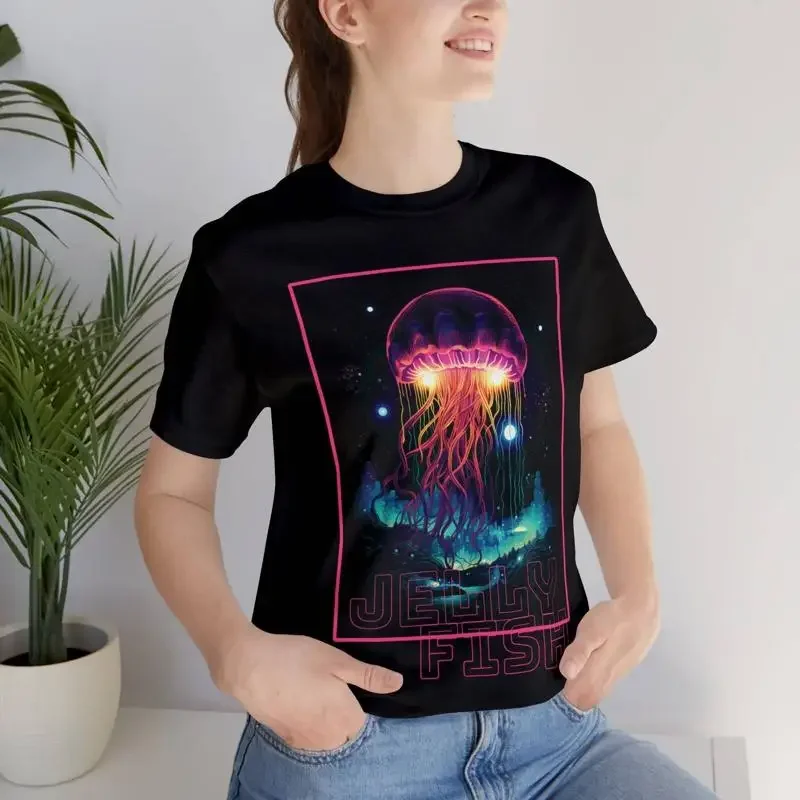 Galaktisches Quallen-T-Shirt, lebendig