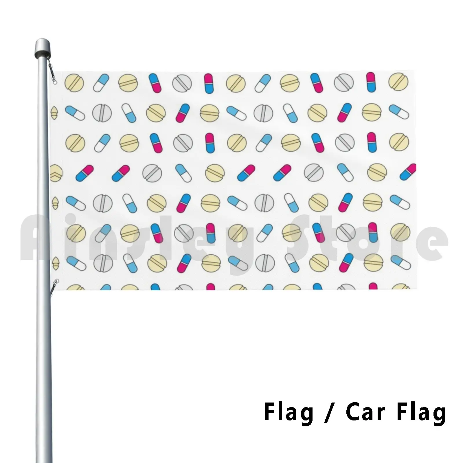 Pharmacy Pills Outdoor Decor Flag Car Flag 3119 Pharmacy Tech Pharmacist Pharmacy