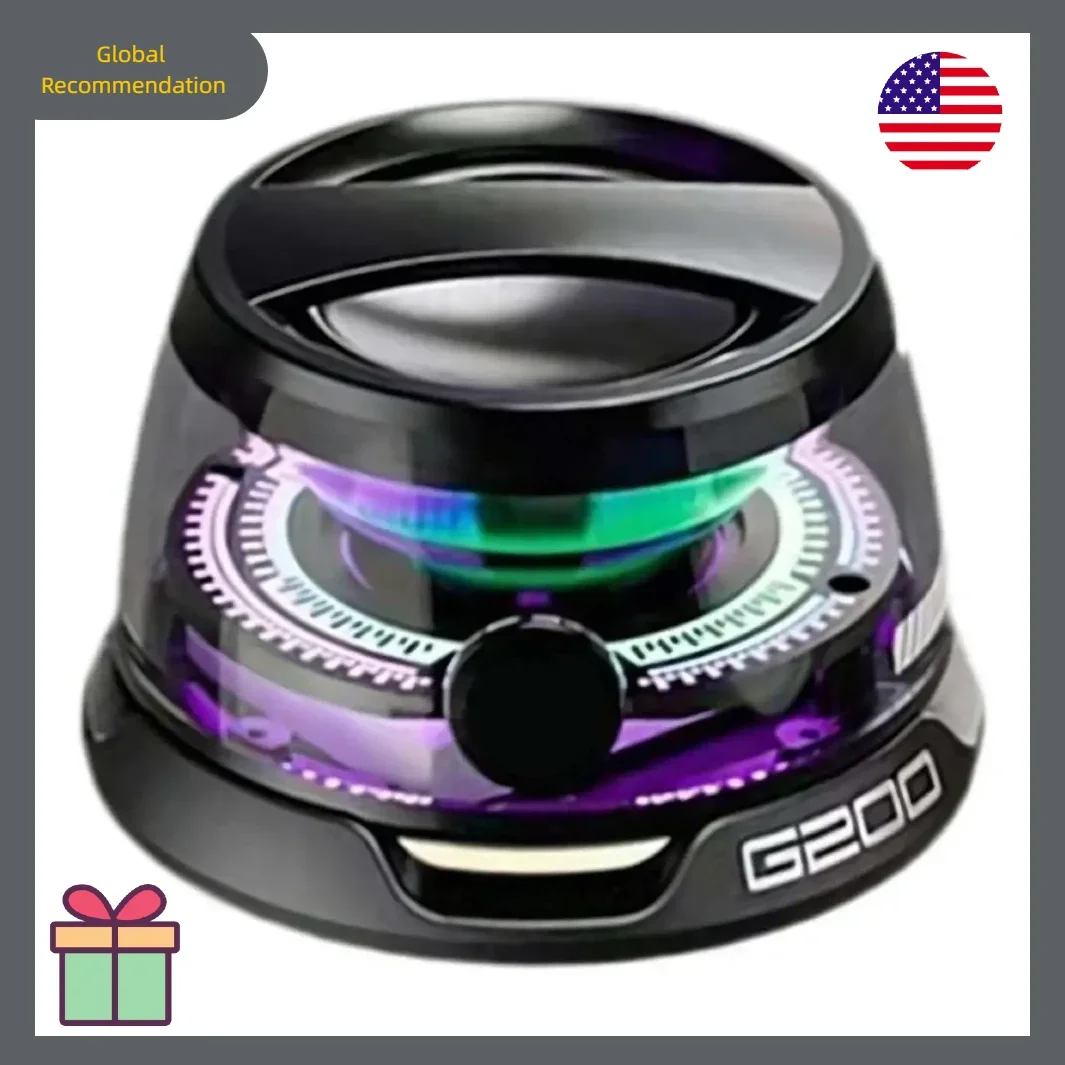 مدمج ولكن قوي! مكبر صوت بلوتوث مغناطيسي، مزامنة ستيريو TWS + وقت تشغيل 7 ساعات، صوت ممتاز للسفر/الاستخدام اليومي