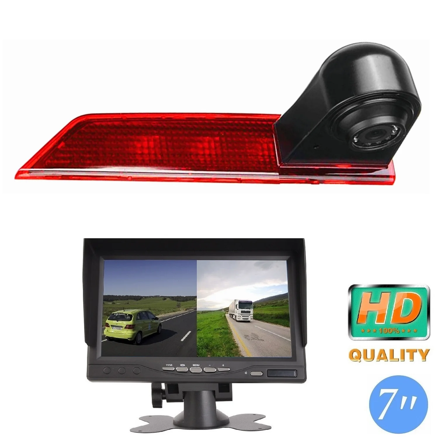 

E9 HD 720P Brake Light Stop Light Camera for Transporter FORD Transit Custom V362 2012-2018,Rear View Night Vision Backup Camera