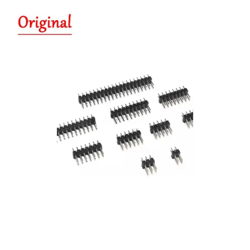 5PCS 2.54MM Spacing Male Double Row Pin Header 2.54 2X40P 2X40 Straight Pin 80P