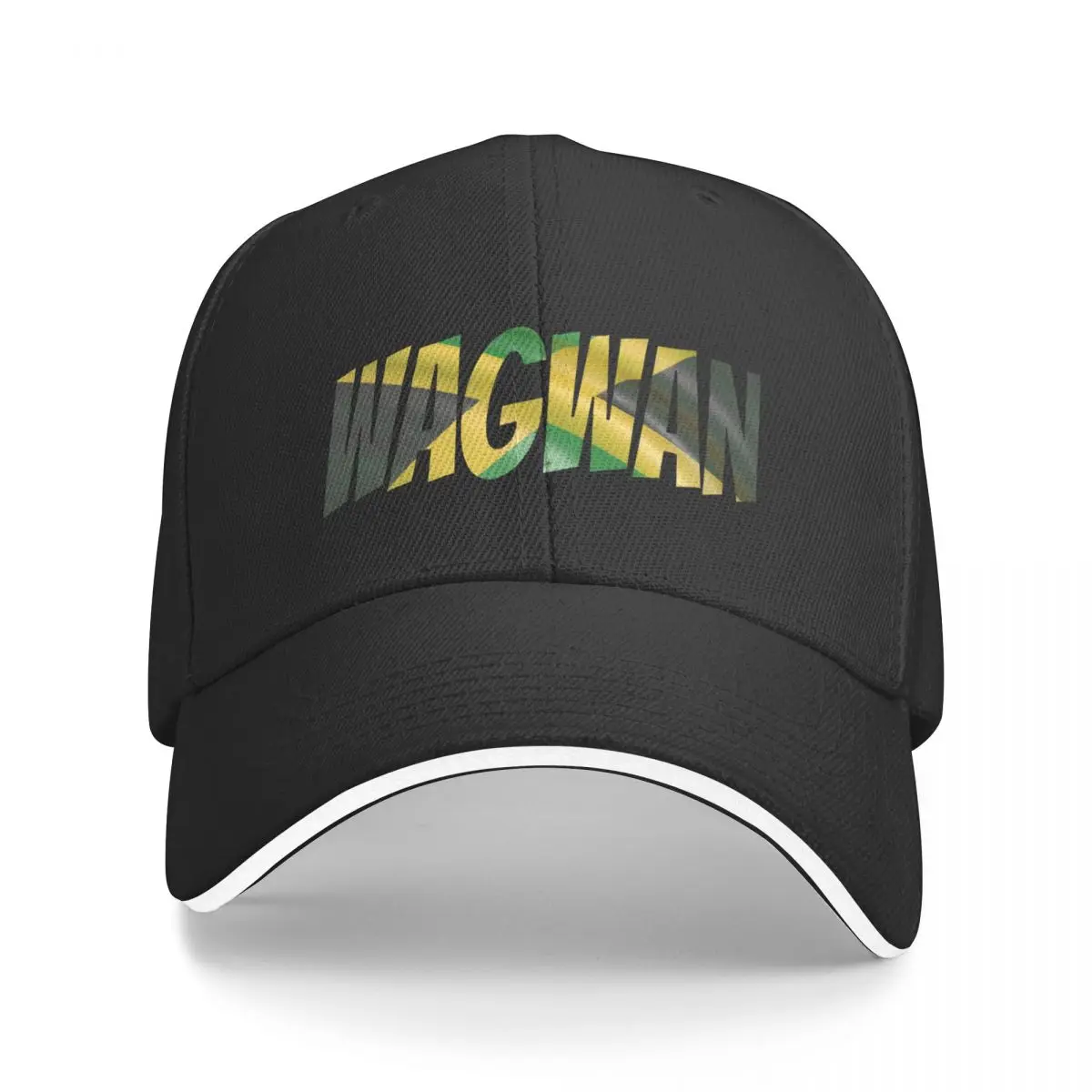 Jamaican Sayings - Wagwan, Jamaican Slang, Jamaica, Flag, Quotes Baseball Cap black Streetwear Men Golf Wear Women's