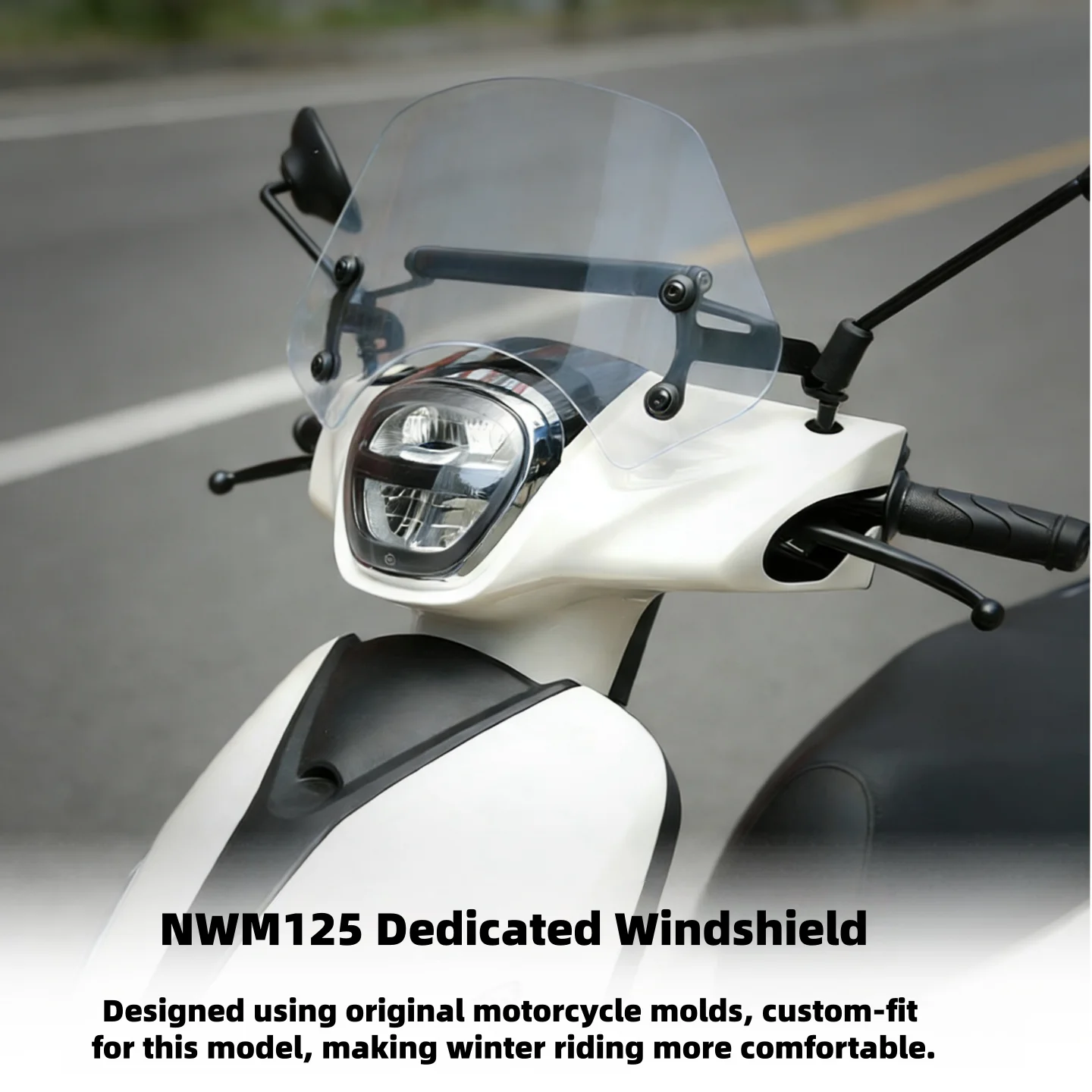 【Perfect fit】For Honda NWM125 windshield chest protector accessories, heightening and widening modification motorcycle parts.
