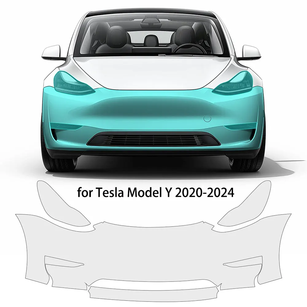 

For Tesla Model Y 2020-2024 TPU HD Clear Precut Paint Protection Film Anti-Scratch Self Healing Invisible Car Accessories ﻿