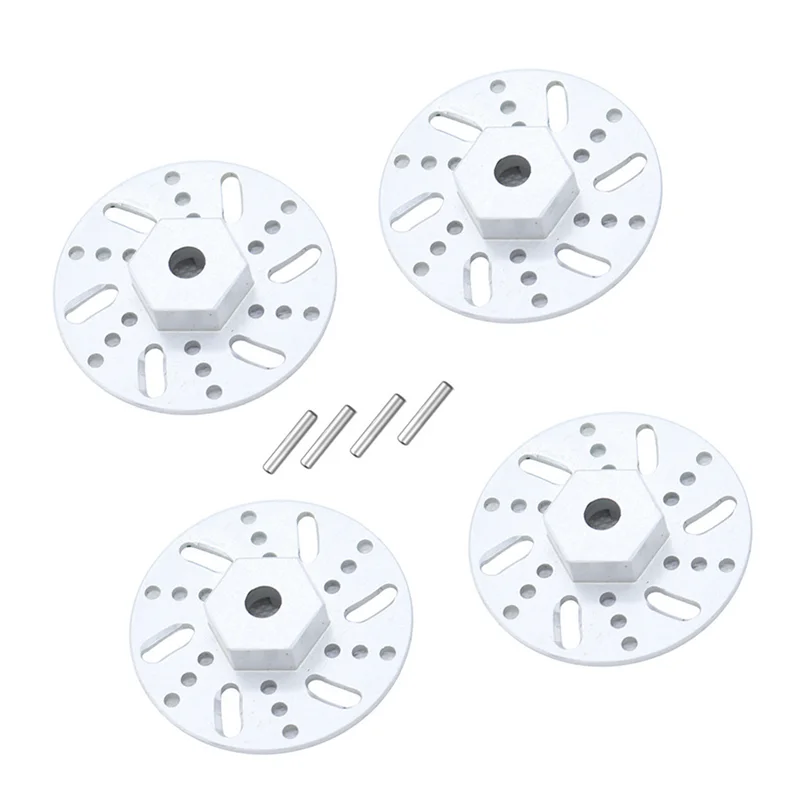 4Pcs Metal 9mm Wheel Hex Adapter Brake Disc for SG 1603 SG1603 SG1604 UD1601 UD1603 UD1604 1/16 RC Car Upgrades Parts,2