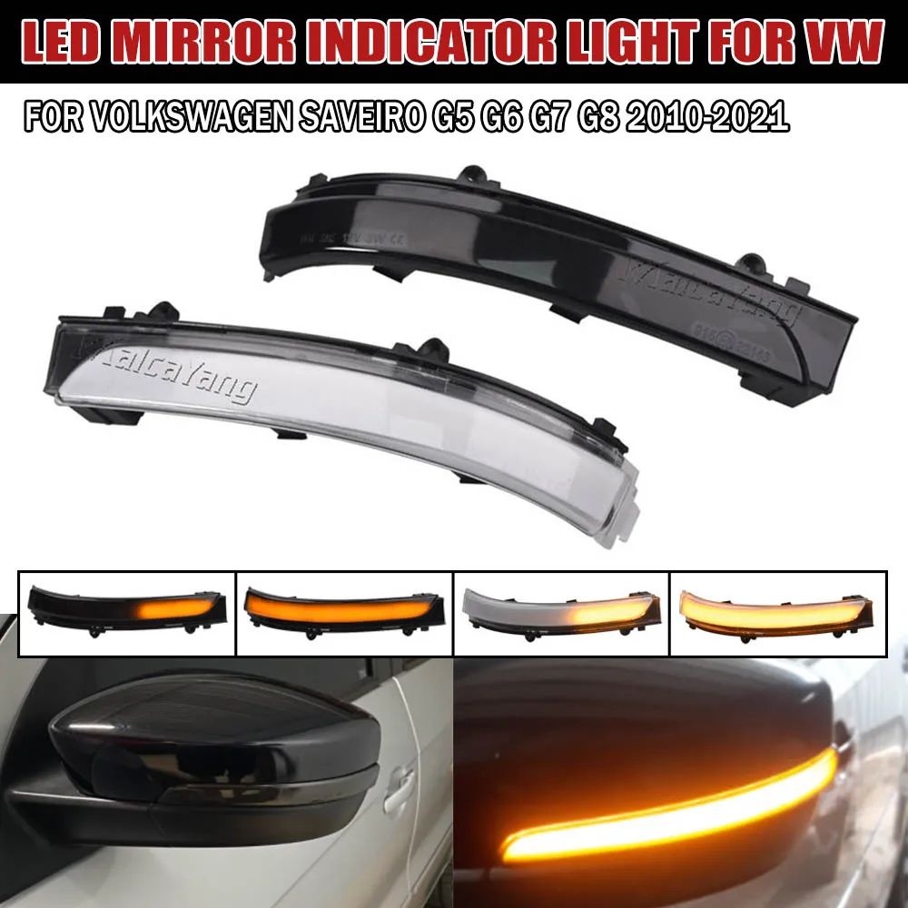 Luz LED de intermitente dinámica para coche, calidad superior, para VW GOL Saveiro Voyage FOX UP, indicador intermitente secuencial de espejo lateral, 2 uds.