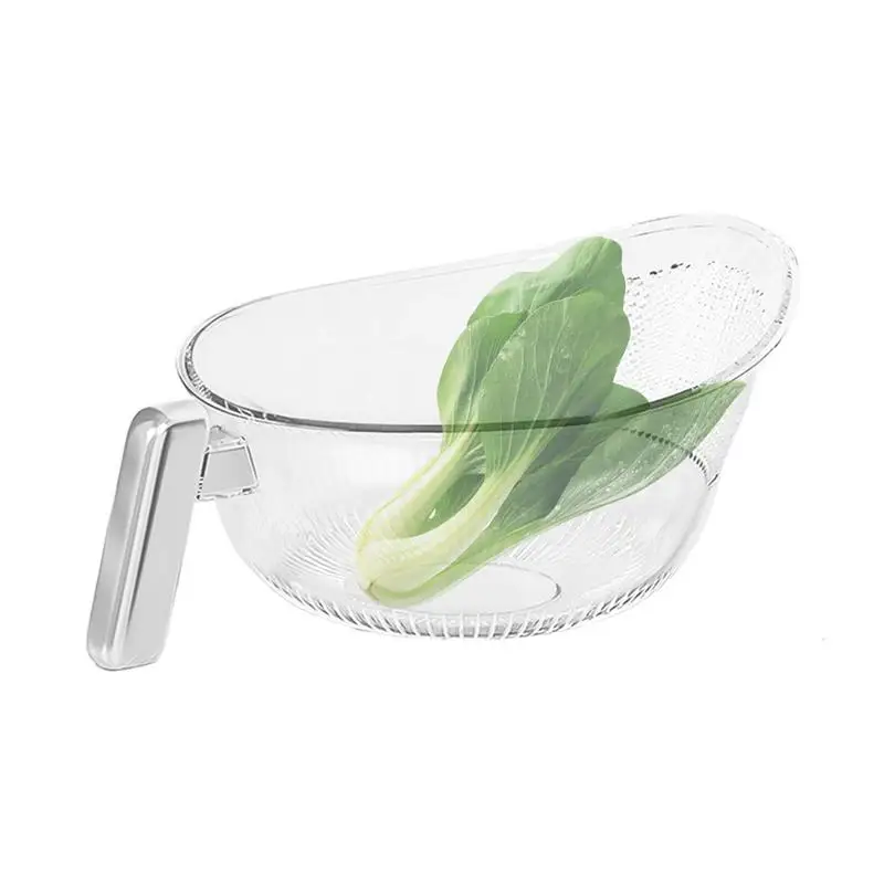 Kitchen Drainage Basket Multi-Functional Kitchen Drainer Fruit Rinser Beside The Sink Drain Basket Vegetable Washing Filter Bowl