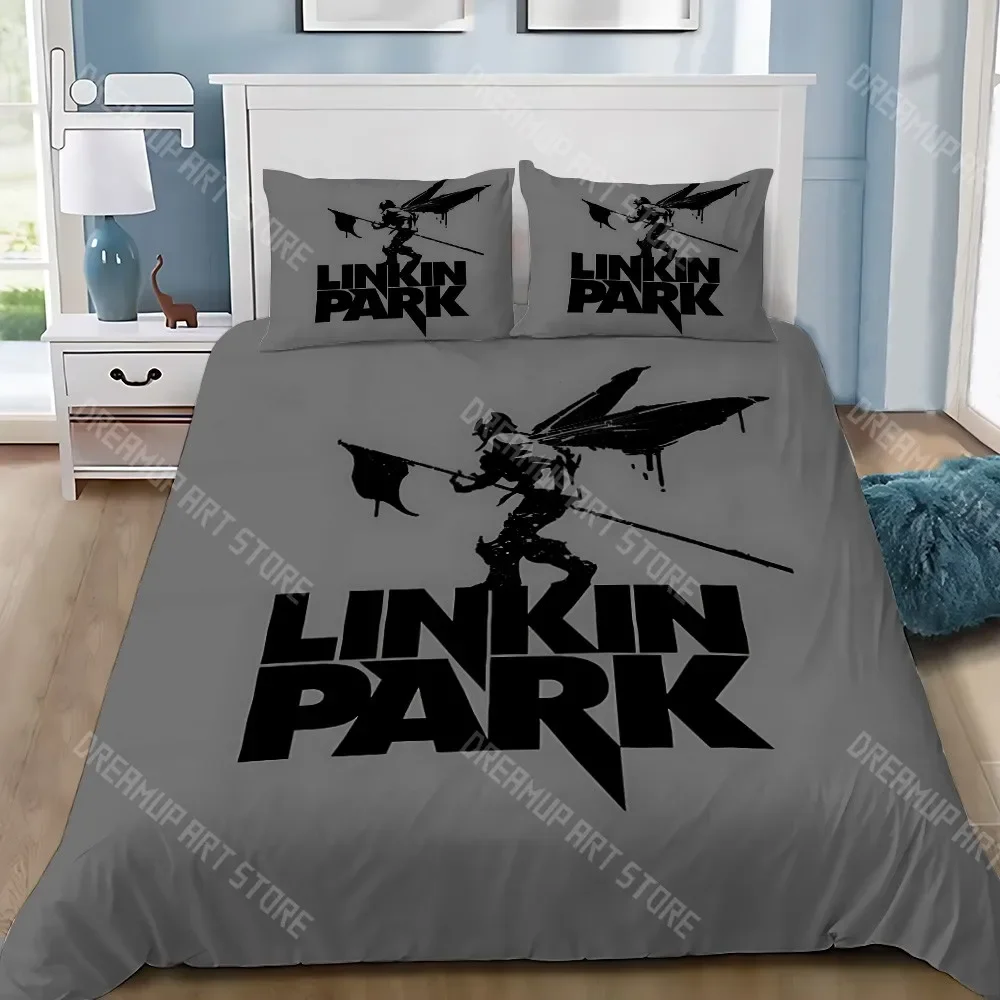 2026 Duvet Cover Pillowcase Bedding Set Famous Rock Band Linkin P-Park Adult Boy Girl Bedroom Decoration Children Gift Single Do