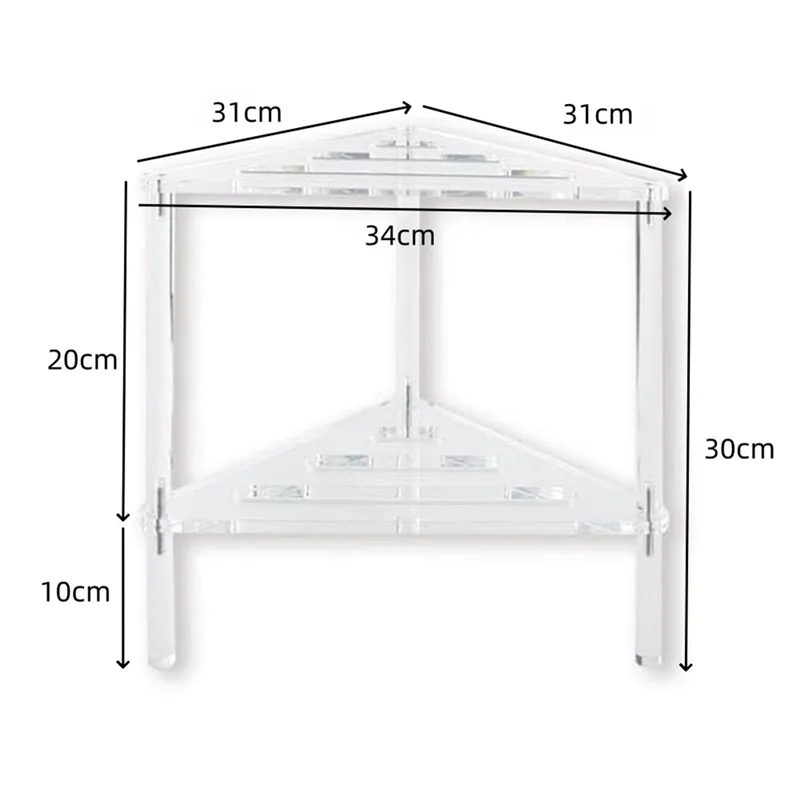 ABGR-Acrylic Shower Bench, 12In D X 12In W X 12In H, Heavy Duty 50Lbs Capacity, Waterproof Non-Slip With Storage Shelf