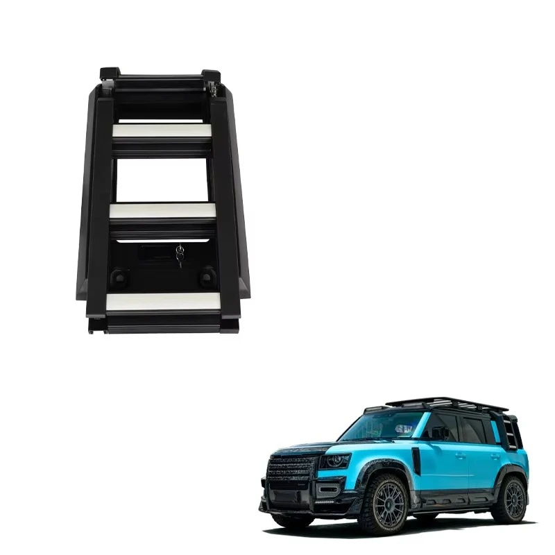 

Складная лестница на заднее окно, алюминиевый багажник на крышу, стремянка для Defender 90 110, боковая лестница