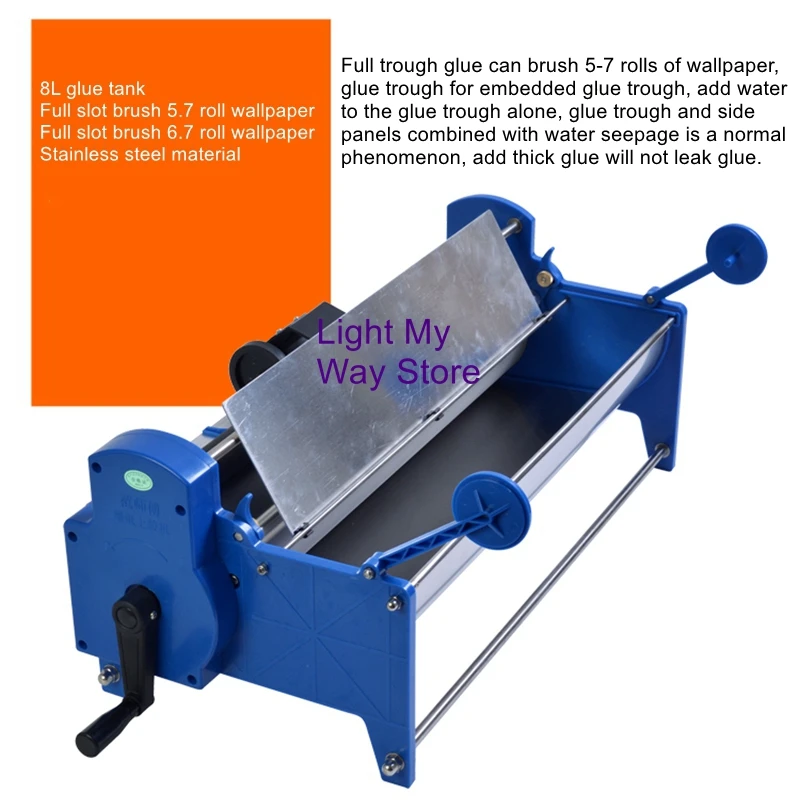 

Wallpaper brushing machine hand crank wallpaper gluing machine wallpaper gluing machine 53 70cm coating glue sizing machine