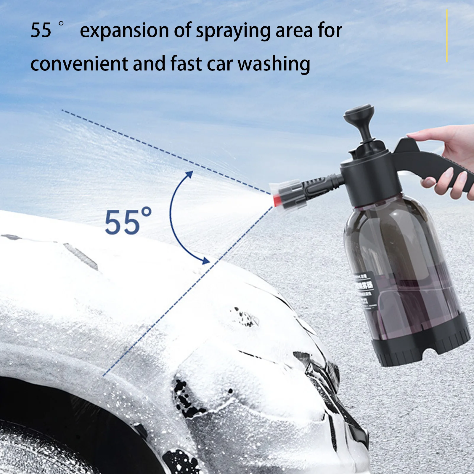 

Portable Car Foam Pump Sprayer Hand Pump Sprayer with Towel Sponge Water Wax Suitable for Gardening Equipment