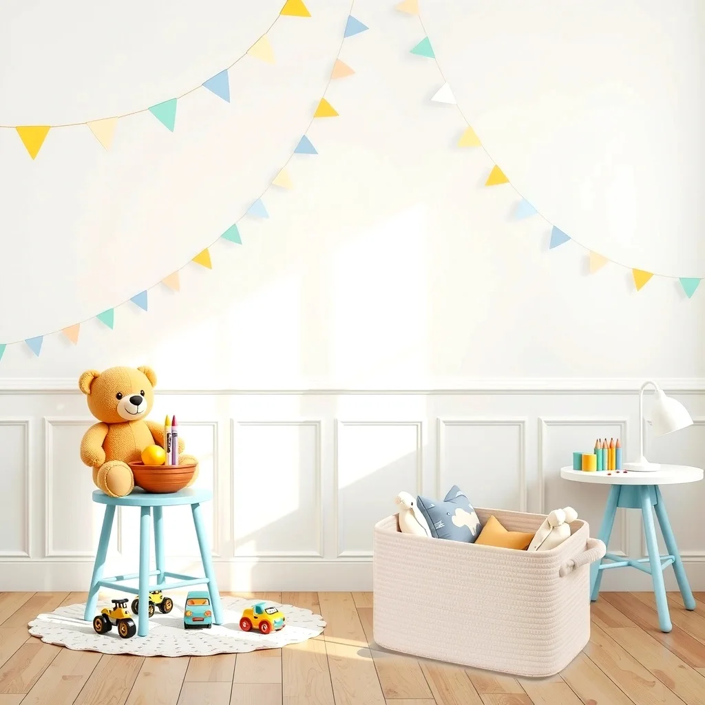 

Корзина для одеяла из хлопковой веревки для гостиной, многофункциональный органайзер, большая вместимость, корзина для игрушек с ручкой, корзина для белья, хранилище