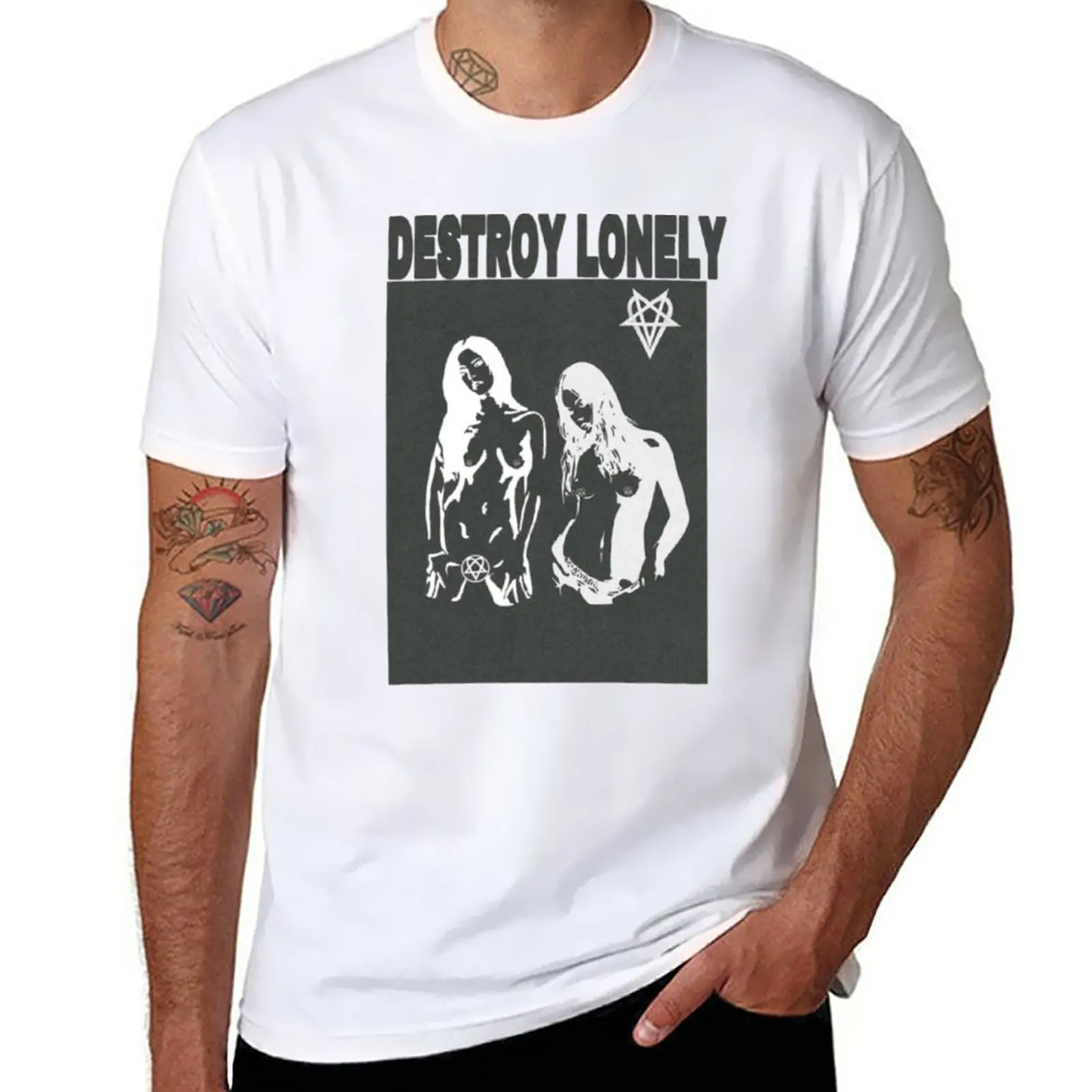 New Destroy Lonely MusicianDestroy Lonely Musician T-Shirt customized t shirts vintage t shirt sublime t shirt Men's t-shirts