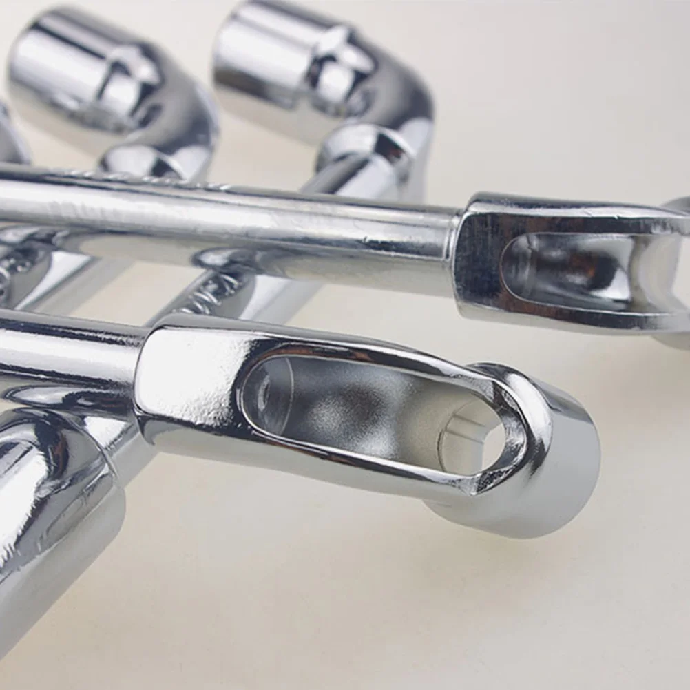 

Dual Head Wrench 7Mm Polished Silver Repair Tool Durable Home Factory Use Wrench Tool Dual Head Spanner