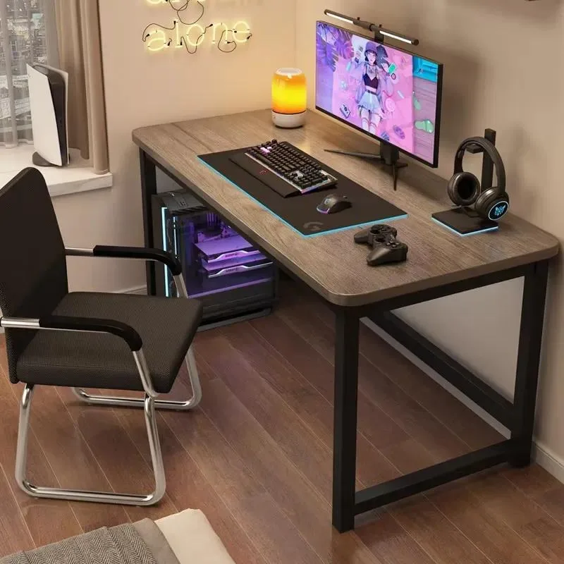 Computer Desk Desktop Study Table Long Workbench E Sports Chair Desk Computer Gaming Setup Table Student Room