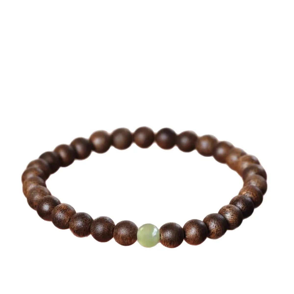 Vietnamese Nha Trang Agarwood Nan 6mm Bracelet DIY Design Fortune Beads Unisex Collectible Jewelry Holiday Gift - Image 2