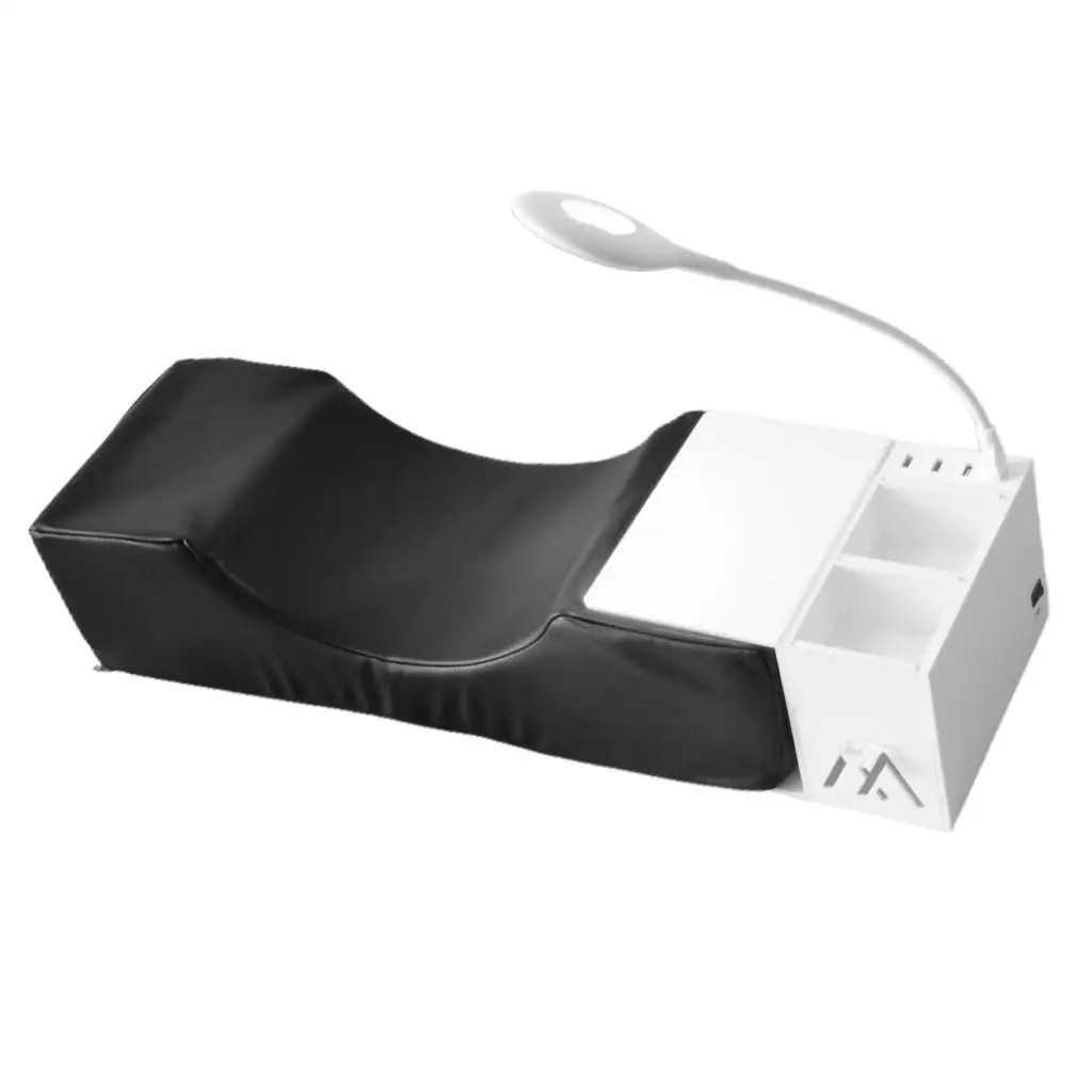 Comfortable Lash Pillow with shelf & light for eyelash extension for Salon