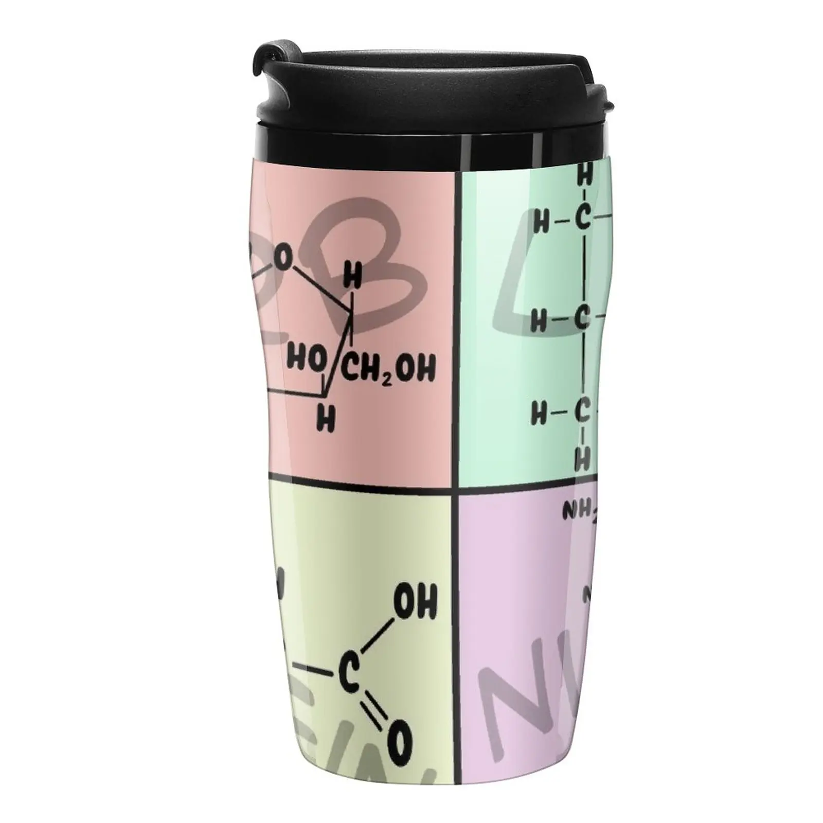 New Biomolecule Structure Poster Travel Coffee Mug Cup Of Coffee Large Cups For Coffee Espresso Shot