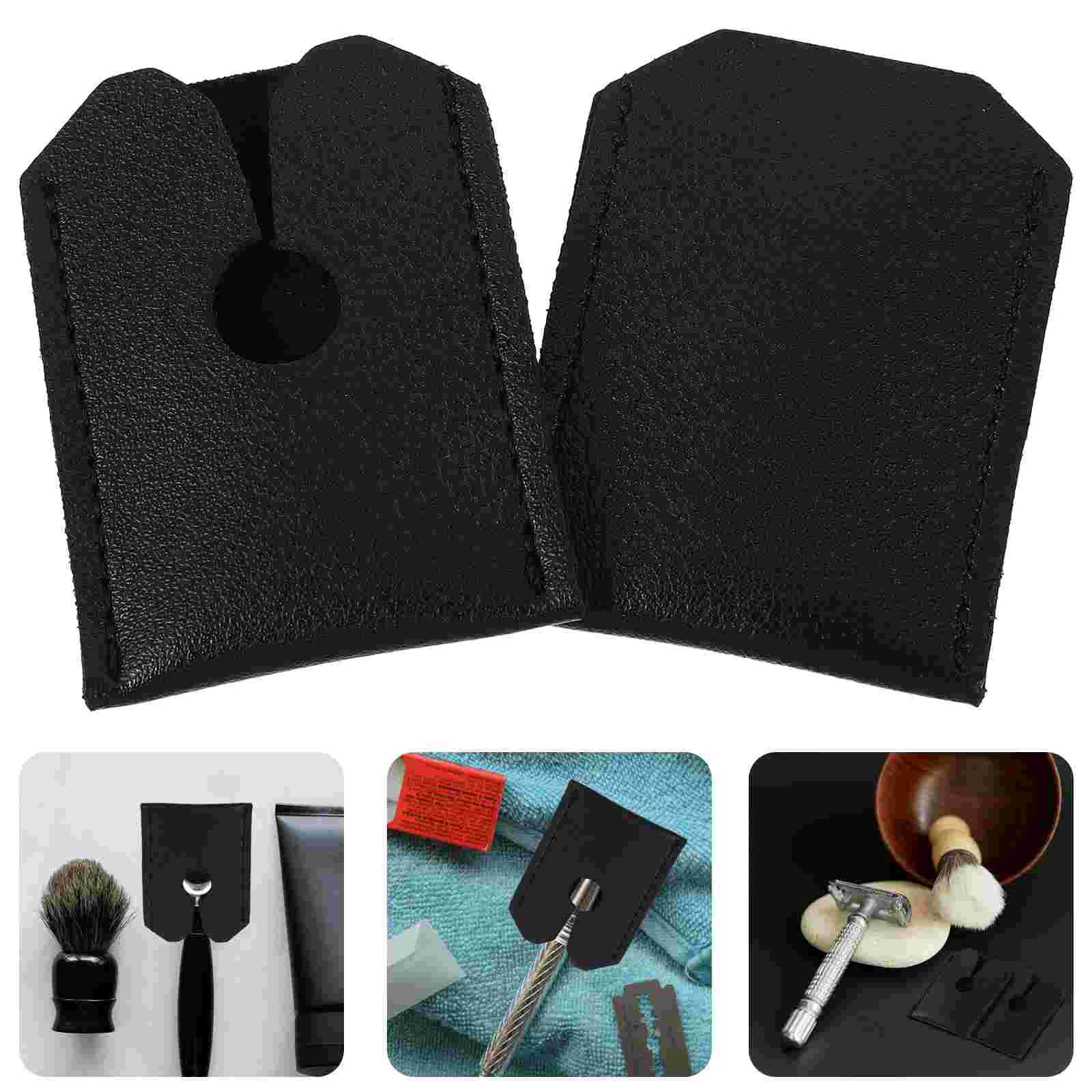 2 Pcs Protective Cover Manual Shaver Sleeve Guard Anti Scratch Travel Case Storage Compatible Extends